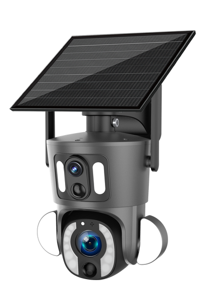 TY3 Dual Pro - HD LTE 4G Dual Lens Solar Powered Rotating Security Surveillance Camera