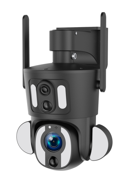 TY3 Dual Pro - HD LTE 4G Dual Lens Solar Powered Rotating Security Surveillance Camera