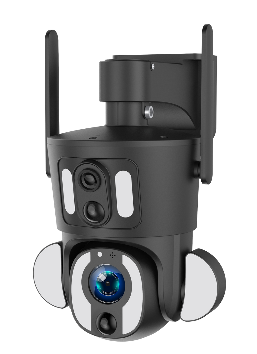 TY3 Dual Pro - HD LTE 4G Dual Lens Solar Powered Rotating Security Surveillance Camera
