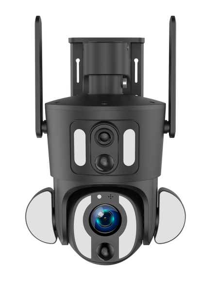 TY3 Dual Pro - HD LTE 4G Dual Lens Solar Powered Rotating Security Surveillance Camera