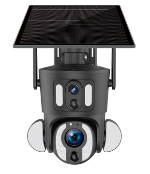 TY3 Dual Pro - HD LTE 4G Dual Lens Solar Powered Rotating Security Surveillance Camera