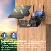 SX3D Pro - 2K LTE 4G Dual Lens Solar Powered Rotating Security Surveillance Camera