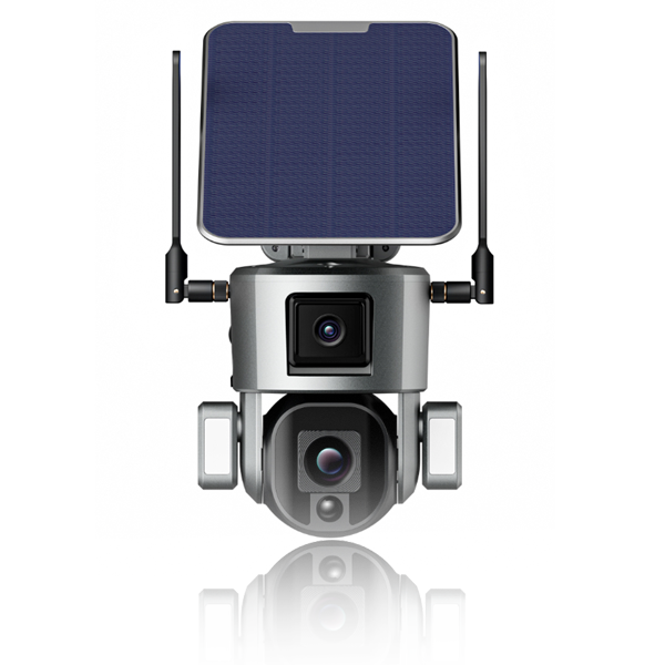 TY7 Dual Pro - 4K LTE 4G Dual Lens Solar Powered Rotating Security Sur ...