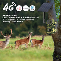 Artemis 4G - 2.7K SuperHD 4G Solar Powered Hunting Trail Camera