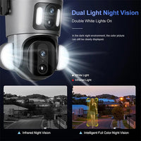 XZ6 Dual Pro - HD Wi-Fi Dual Lens Solar Powered Rotating Security Surveillance Camera