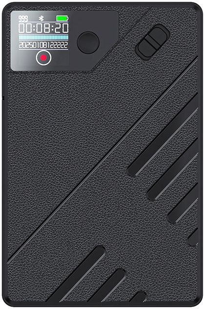 Slide the switch to ON to start recording