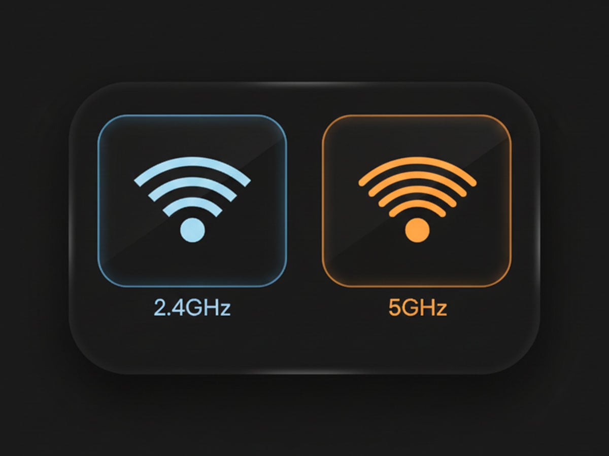 Dual-Band 2.4GHz & 5GHz Wi-Fi